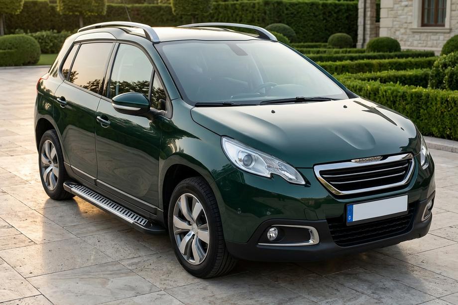 Peugeot 2008 2013-2019 рр. Бокові пороги Line (2 шт., алюміній) Image