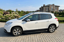 Peugeot 2008 2013-2019 рр. Бокові пороги Bosphorus Black (2 шт., алюміній) фото 1