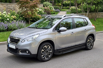 Peugeot 2008 2013-2019 рр. Бокові пороги RedLine Black (2 шт., Алюміній) фото 1
