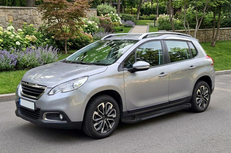 Peugeot 2008 2013-2019 рр. Бокові пороги RedLine Black (2 шт., Алюміній) Image