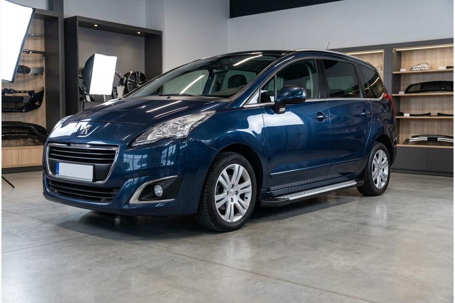 Peugeot 5008 2009-2016 рр. Бокові пороги Allmond Grey (2 шт., алюміній) Фото 1