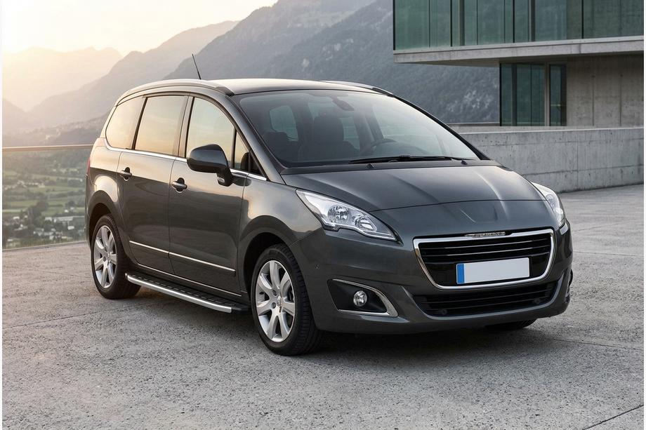 Peugeot 5008 2009-2016 рр. Бокові пороги Fullmond (2 шт., алюміній) Image