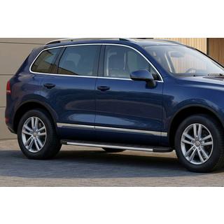 Бокові пороги Duru (2 шт., Алюміній) Porsche Cayenne 2003-2010 рр. фото 1