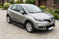 Renault Captur 2013-2019 рр. Бокові пороги Bosphorus Black (2 шт., Алюміній) фото 1
