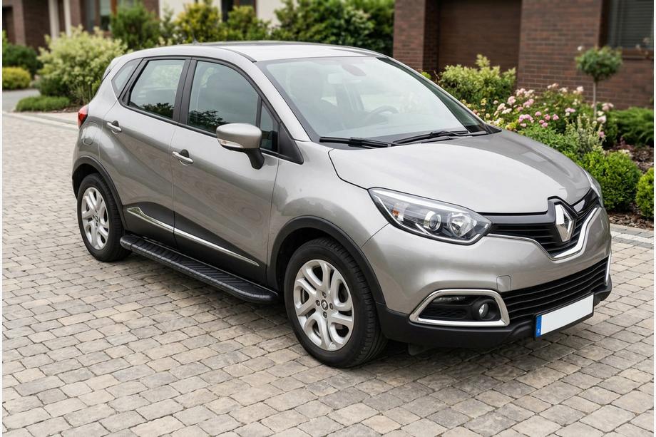 Renault Captur 2013-2019 рр. Бокові пороги Bosphorus Black (2 шт., Алюміній) Image