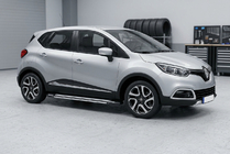 Renault Captur 2013-2019 рр. Бокові пороги Rainbow (2 шт., Алюміній) фото 1