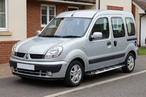 Renault Kangoo 1998-2008 рр. Бокові пороги Sunrise (2 шт., алюміній) фото 1