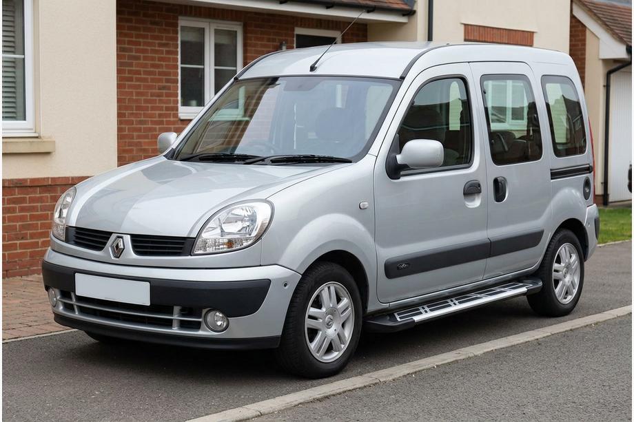 Renault Kangoo 1998-2008 рр. Бокові пороги Sunrise (2 шт., алюміній) Image