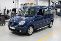 Renault Kangoo 1998-2008 рр. Бокові пороги Line (2 шт., алюміній) фото 1