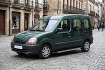 Renault Kangoo 1998-2008 рр. Бокові пороги Duru (2 шт., алюміній) фото 1