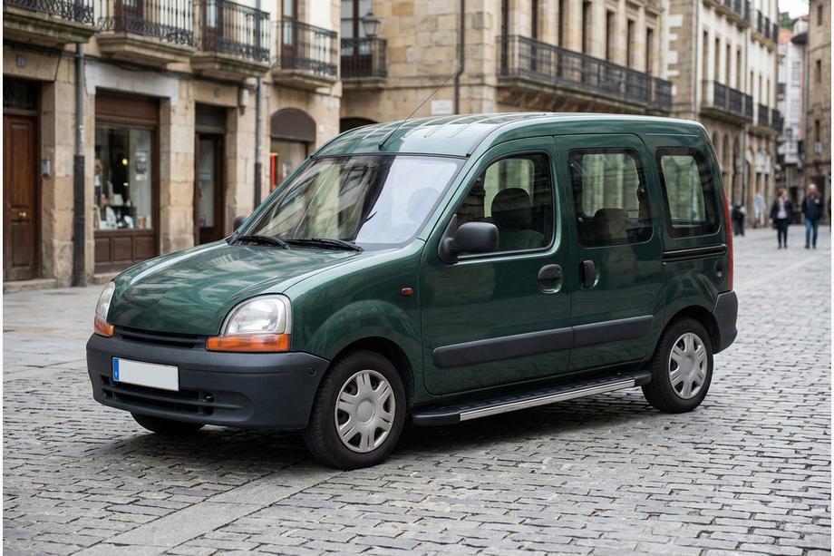 Renault Kangoo 1998-2008 рр. Бокові пороги Duru (2 шт., алюміній) Image