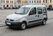 Renault Kangoo 1998-2008 рр. Бокові пороги Bosphorus Black (2 шт., алюміній) фото 1