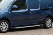 Renault Kangoo 2008-2020 рр. Бокові пороги RedLine V1 (2 шт., алюміній) фото 1