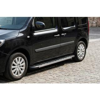 Бокові пороги Duru (2 шт., Алюміній) Renault Kangoo 2008-2020 рр. фото 1