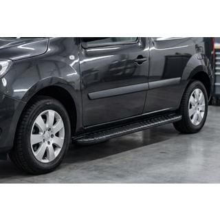 Бокові пороги Bosphorus Black (2 шт., Алюміній) Renault Kangoo 2008-2020 рр. фото 1