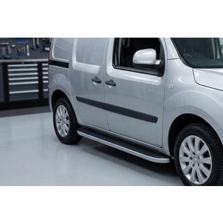 Бокові пороги Tayga Grey (2 шт., алюміній) Renault Kangoo 2008-2020 рр. фото 1