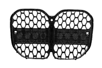 BMW 4 серія G22/23/26 2020- рр. Ніздрі Diamond (для G22/23, чорний глянцевий) фото 4