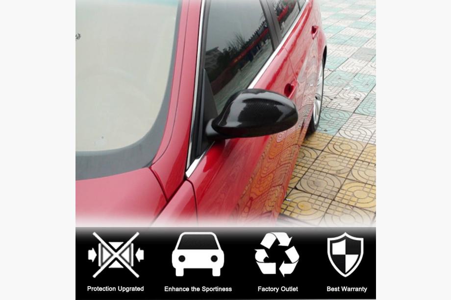 BMW 3 серія E90/E91 2005-2011 рр. Кришки дзеркала (для 2006-2010, Карбон) Фото 2
