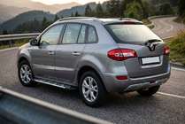 Renault Koleos 2008-2016 рр. Бокові пороги Sunrise (2 шт., Алюміній) фото 1