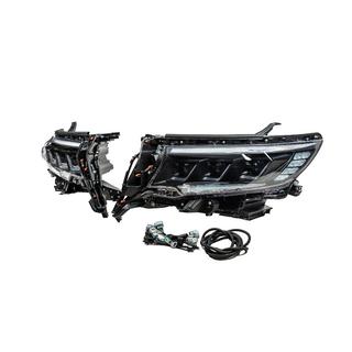 Передня оптика Lexus-design-3-LED V2 (2017+, 2 шт) Toyota Land Cruiser Prado 150 2009-2023 рр. фото 2