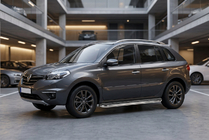 Renault Koleos 2008-2016 рр. Бокові пороги Maydos V1 (2 шт., Алюміній ↗ нерж) фото 1