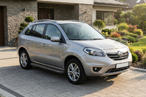 Renault Koleos 2008-2016 рр. Бокові пороги Bosphorus Black (2 шт., Алюміній) фото 1