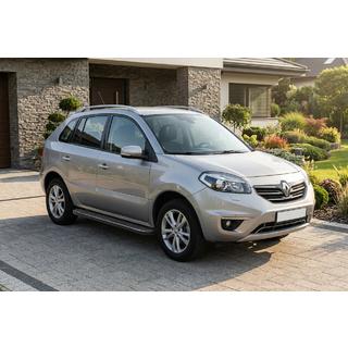 Бокові пороги Bosphorus Black (2 шт., Алюміній) Renault Koleos 2008-2016 рр. фото 1