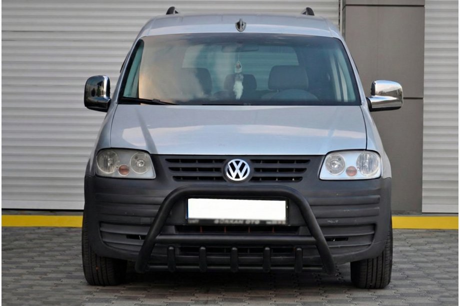 Volkswagen Caddy 2004-2010 рр. Кенгурятник WT003 Black (нерж) Image