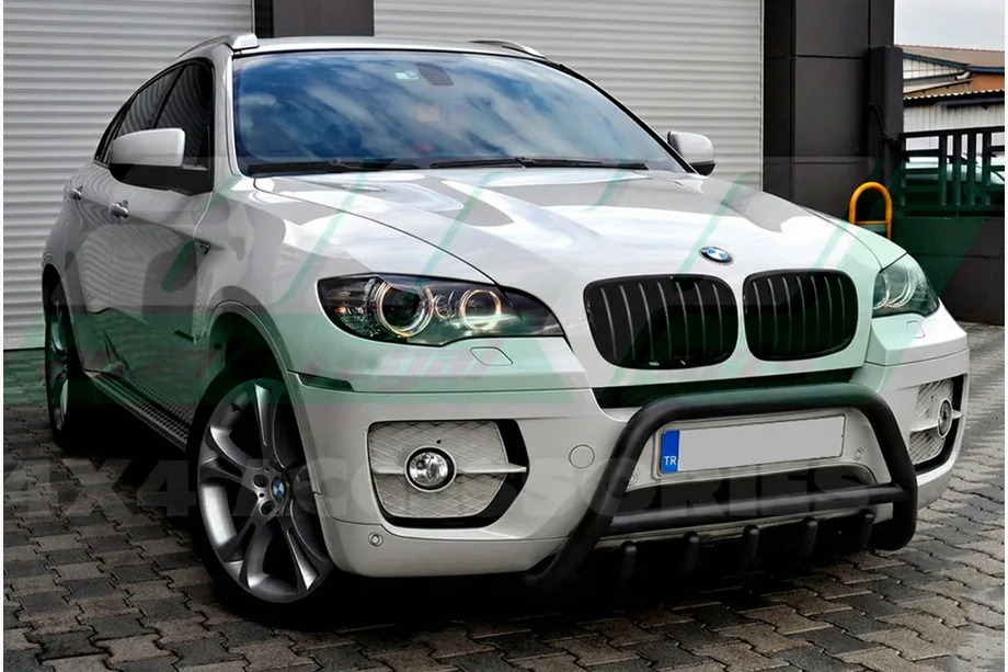 BMW X5 E70 2007-2013 рр. Кенгурятник WT003 Black (нерж)