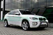 BMW X6 E71 2008-2014 рр. Кенгурятник WT003 Black (нерж) фото 3