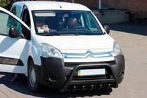 Citroen Berlingo 2008-2018 рр. Кенгурятник WT004 Black (нерж) фото 3