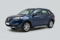 Renault Koleos 2008-2016 рр. Бокові пороги Rainbow (2 шт., Алюміній) фото 1