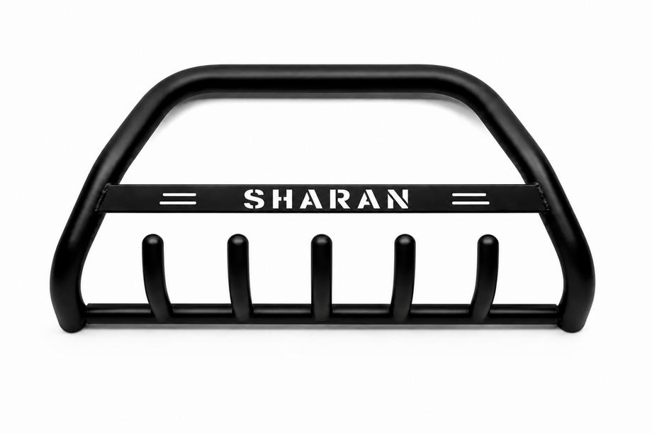 Volkswagen Sharan 1995-2010 рр. Кенгурятник WT004 Black (нерж) Фото 4