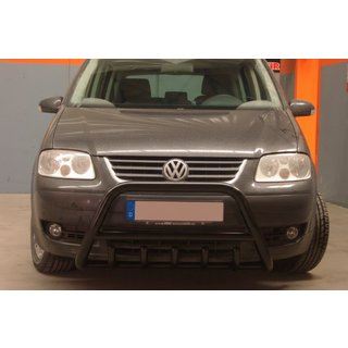 Кенгурятник WT003 Black (нерж) Volkswagen Touran 2003-2010 рр. фото 1
