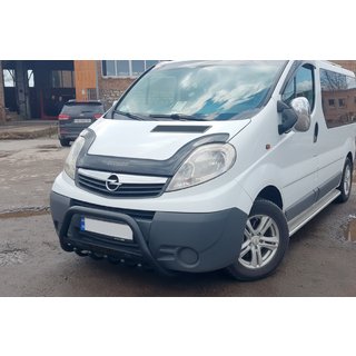Кенгурятник WT004 Black (нерж.) Opel Vivaro 2001-2015 рр. фото 3