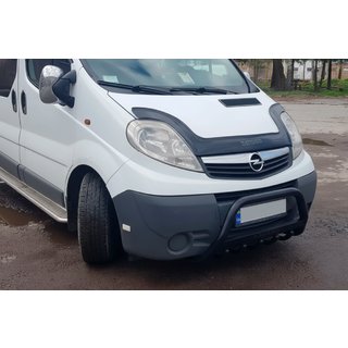 Кенгурятник WT004 Black (нерж.) Opel Vivaro 2001-2015 рр. фото 4