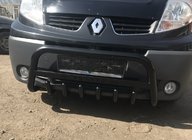 Renault Trafic 2001-2015 рр. Кенгурятник WT004 Black (нерж.) фото 4