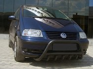 Ford Galaxy 1995-2006 рр. Кенгурятник WT003 Black (нерж) фото 1
