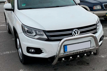 Volkswagen Tiguan 2007-2016 рр. Кенгурятник WT004 (нерж) фото 3