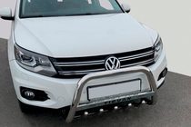 Volkswagen Tiguan 2007-2016 рр. Кенгурятник WT004 (нерж) фото 2
