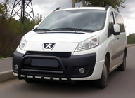 Peugeot Expert 2007-2016 рр. Кенгурятник WT003 Black (нерж) фото 1