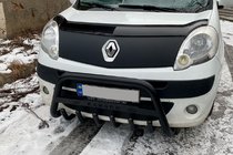 Renault Kangoo 2008-2020 рр. Кенгурятник WT004 Black (нерж) фото 2