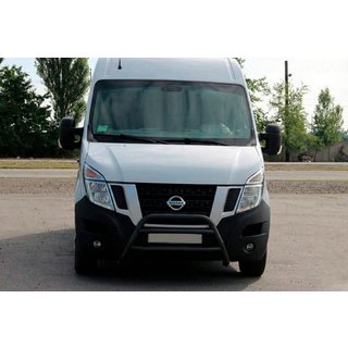 Кенгурятник WT018 Black (нерж.) Opel Movano 2010-2021 рр. фото 3