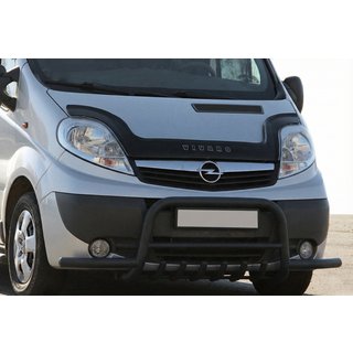 Кенгурятник Exclusive Black (нерж.) Renault Trafic 2001-2015 рр. фото 4
