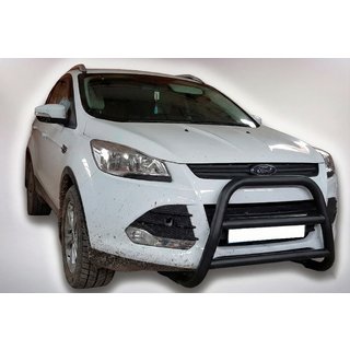 Кенгурятник WT018 Black (нерж.) Ford Kuga/Escape 2013-2019 рр. фото 2