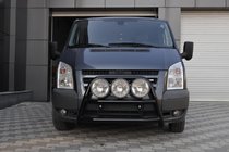 Ford Transit 2000-2014 рр. Кенгурятник WT018 Black (2006-2014, нерж.) фото 1