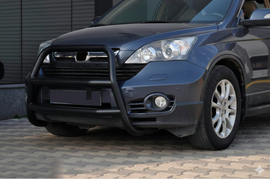 Honda CRV 2007-2011 рр. Кенгурятник WT018 Black (нерж.) Image