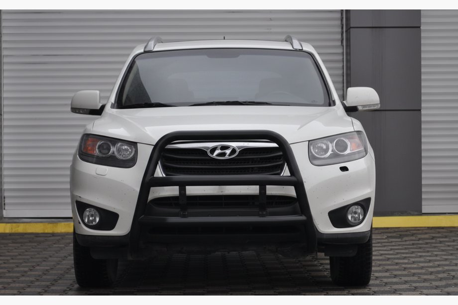Hyundai Santa Fe 2 2006-2012 рр. Кенгурятник WT018 Black (нерж.) Фото 2