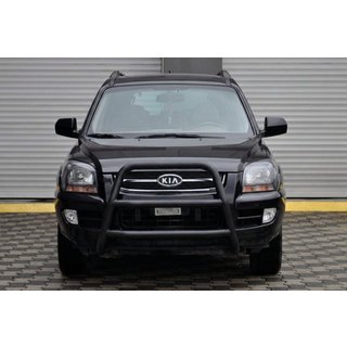 Кенгурятник WT018 Black (нерж.) Kia Sportage 2004-2010 рр. фото 2