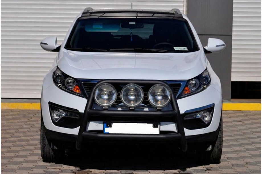 Kia Sportage 2010-2015 рр. Кенгурятник WT018 Black (нерж.) Фото 1